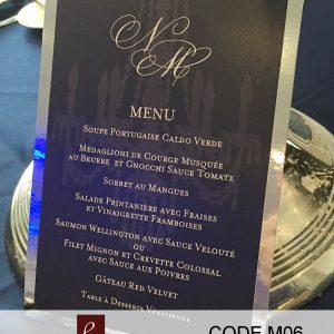 menu cards, food, grey, gold foil