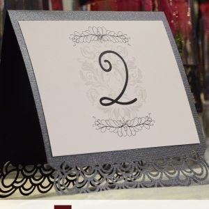 table numbers, square, grey, black